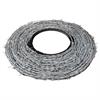 Barbed wire made of thick galvanized wires, 2-wire, 4-pointed, 100 mm distance between points, 1.7 mm thick