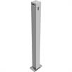Barrier chain post steel tube 70 x 70 mm locking mechanism, with profile cylinder lock | Bild 4