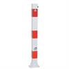 Barrier post (folding post) tubular steel 70 x 70 mm foldable, with triangular lock