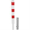 Barrier post steel tube 100 x 100 x 3 mm removable, with triangular lock