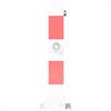 Barrier post steel tube 70 x 70 mm reversible, with triangular lock 500 mm above ground | Bild 3