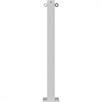 Barrier post steel tube 70 x 70 mm stationary, for dowel fastening hot-dip galvanized / white coated | Bild 3
