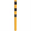 Barrier post steel tube 70 x 70 mm yellow / black