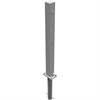 Barrier post steel tube 70 x 70 mm foldable, with 8 mm triangular lock