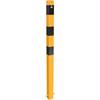 Barrier post steel tube 70 x 70 mm yellow / black