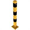 Barrier post steel tube - Ø 70 x 70 mm detachable, removable yellow / black | Bild 2