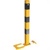 Barrier post steel tube - Ø 70 x 70 mm detachable, removable yellow / black | Bild 5