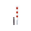 Barrier post steel tube - Ø 102 x 2.9 mm removable, with profile cylinder