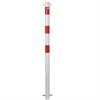 Barrier post steel tube - Ø 60 x 2.5 mm stationary for setting in concrete