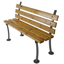 Bench with wooden elements L02