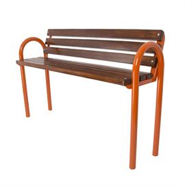 Bench with wooden elements L01