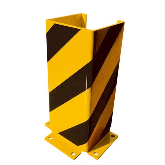 Collision protection U-profile with reinforced edges