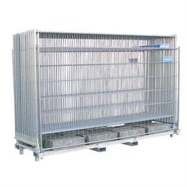 Combi pallet for transport and storage of mobile fence elements