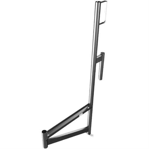 Concreting bracket for safe working at the top edge of the wall as well as at the edge of the slab, with a covering width v