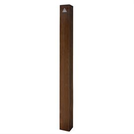 Corten steel tube style bollard