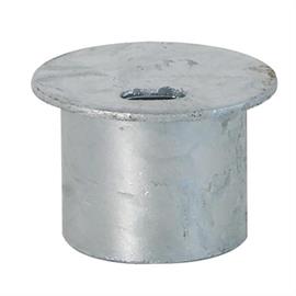Cover cap for post hot dip galvanized