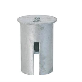 Cover cap for post hot dipped galvanized