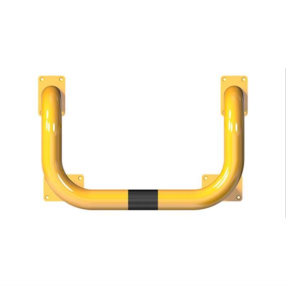 Crash bar double bar steel tube - Ø 76 mm yellow / black