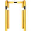 Crash bar double bar steel tube - Ø 76 mm yellow / black | Bild 3