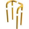 Crash bar double bar steel tube - Ø 76 mm yellow / black | Bild 4