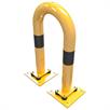 Crash protection bracket elastic, inclinable steel tube - Ø 76 mm yellow / black | Bild 4