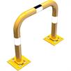 Crash protection bracket elastic, inclinable steel tube - Ø 76 mm yellow / black | Bild 2
