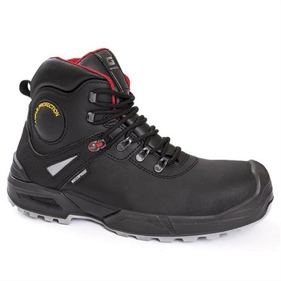 DEFENDER - Safety shoes high, made of WPA water-repellent leather with ankle protection - Size: 47