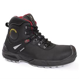 DEFENDER - Safety shoes high, made of WPA water-repellent leather with ankle protection