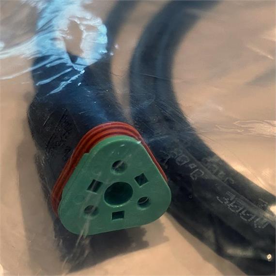 Deutsch plug, 3-pin, overmolded, IP67, 0.75mm²