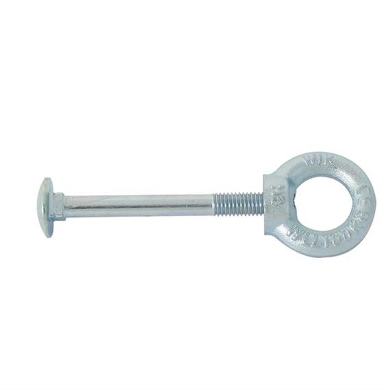 Eyelets, galvanized for barrier posts, one eyelet for screwing on with M8 grub screw (tube diameter ang