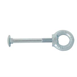 Eyelets, galvanized for barrier posts, one eyelet for screwing on with M8 grub screw (tube diameter ang