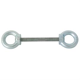 Eyelets, galvanized for barrier posts, two eyelets for screwing on with M8 grub screw (pipe diameter on