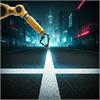 Find road marking machine using AI - artificial intelligence