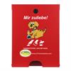 Flexi dog waste bag dispenser for pillar mounting  RAL 3020 traffic red