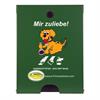 Flexi dog waste bag dispenser for pillar mounting  RAL 6002 leaf green