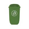 Flexi litter garbage can without column for disposing of dog waste  RAL 6002 Leaf green