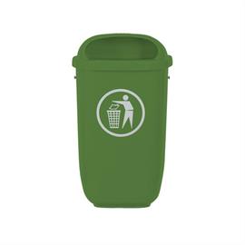 Flexi litter garbage can without column for disposing of dog waste  RAL 6002 Leaf green