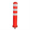 Flexible bollard SUMO orange with white stripes