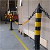 Flexible shut-off post black 300 mm with reflective stripes in yellow | Bild 6