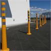 Flexible shut-off post orange 1000 mm with black stripes | Bild 6