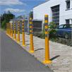 Flexible shut-off post orange 1000 mm with black stripes | Bild 2