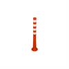 Flexible shut-off post orange 1000 mm with reflective stripes