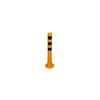 Flexible shut-off post orange 750 mm with black stripes