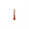 Flexible shut-off post orange 750 mm with reflective stripes