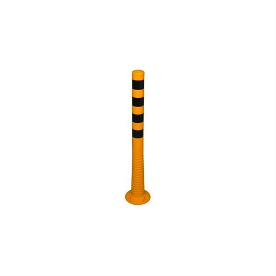 Flexible shut-off post orange 1000 mm with black stripes