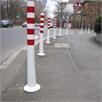 Flexible shut-off post white 1000 mm with red reflective stripes | Bild 3