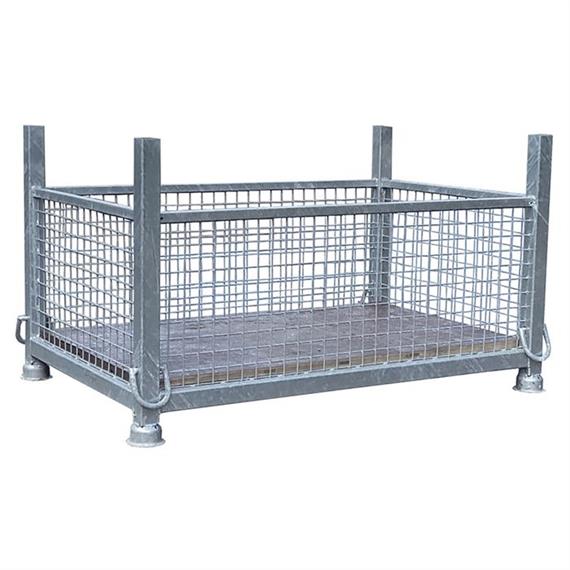 Grid box - GS tested Filling dimensions: 1.43 m x 0.87 m x 0.69 m welded grid and wooden floor sturdy