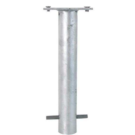 Ground sleeve for folding barrier post