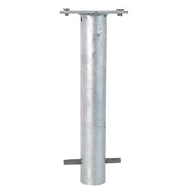 Ground sleeve for folding barrier post