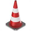 Guiding cone in two parts according to TL with reflective foil jacket - height 750 mm | Bild 2
